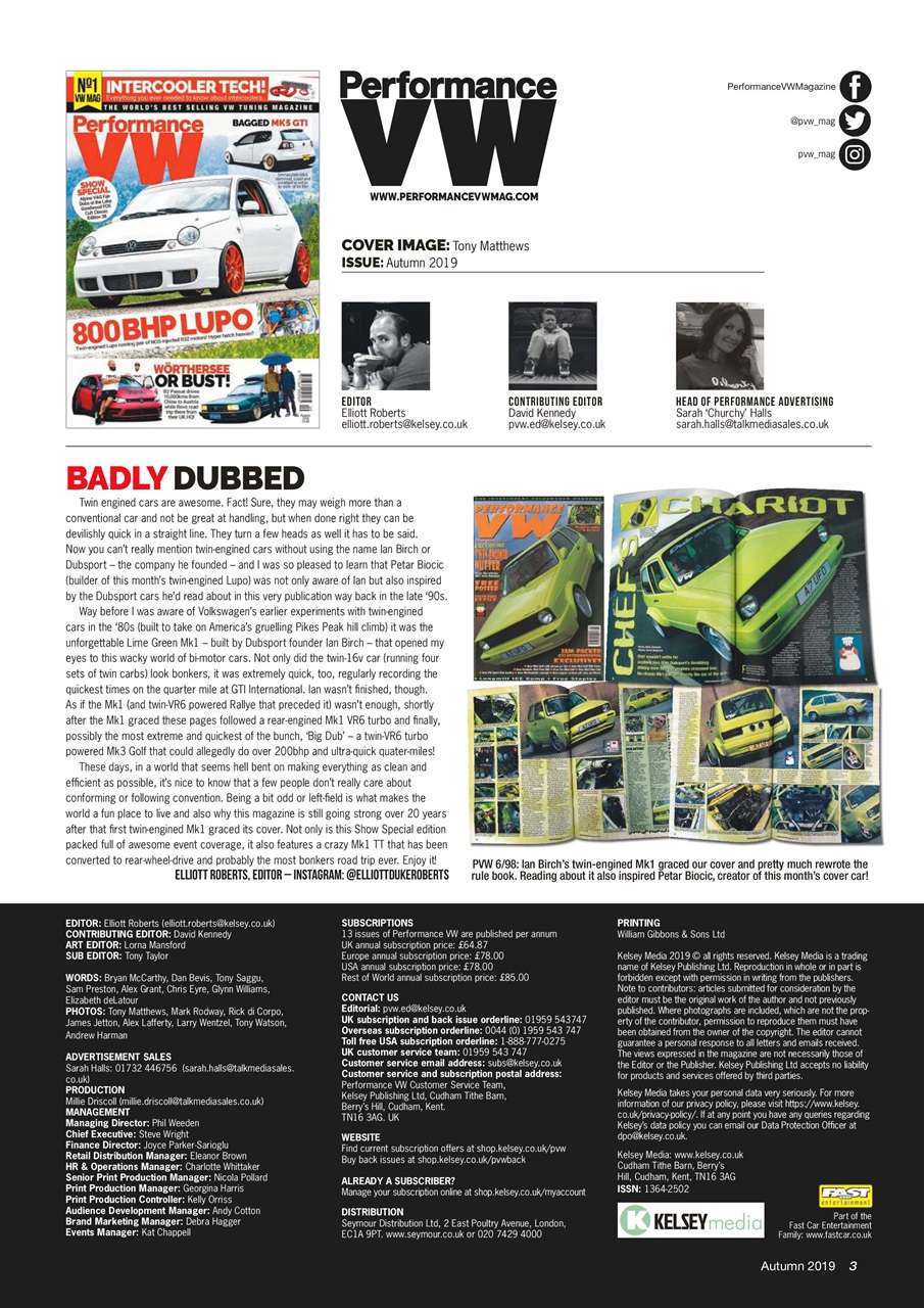 Performance VW Preview Pages