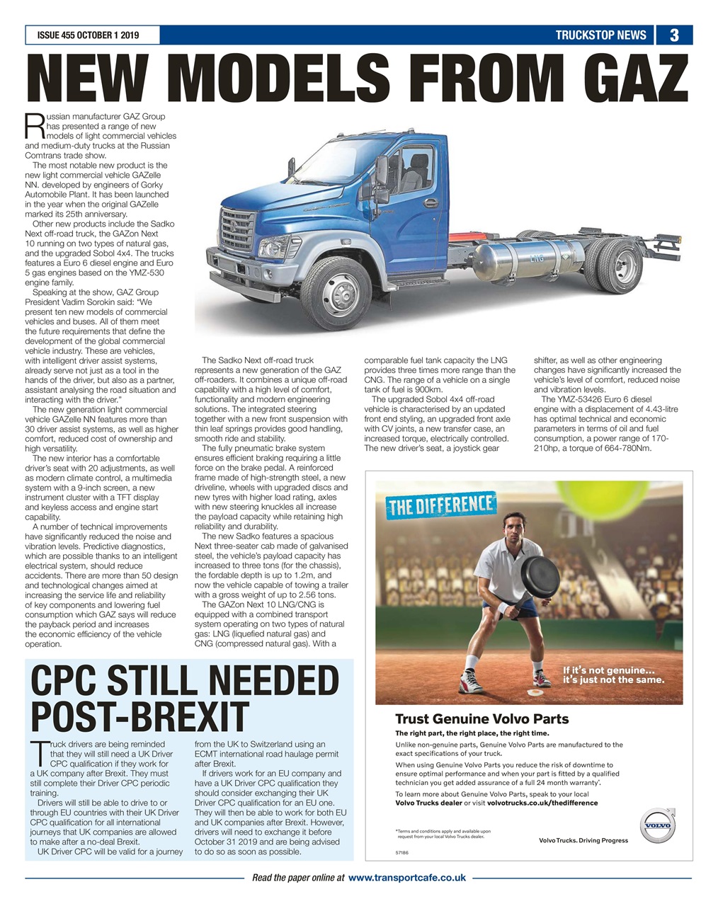 Truckstop News Preview Pages