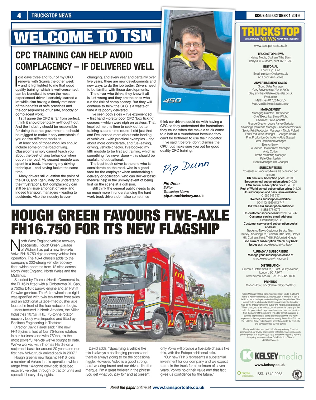 Truckstop News Preview Pages