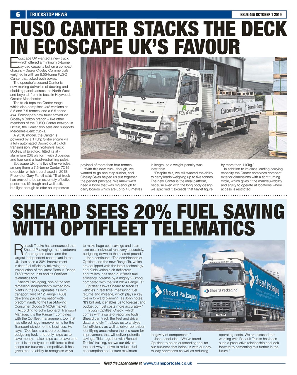 Truckstop News Preview Pages