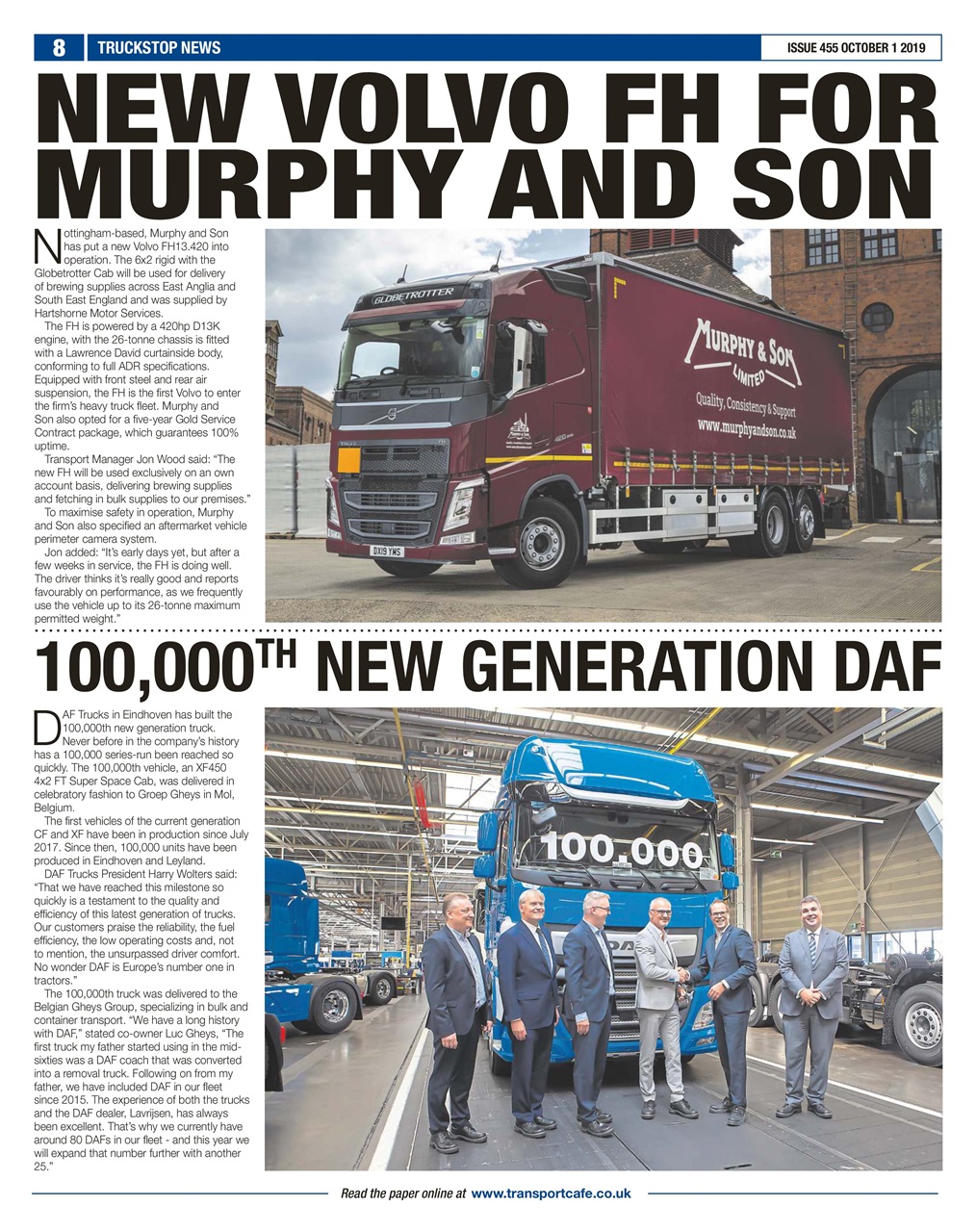 Truckstop News Preview Pages