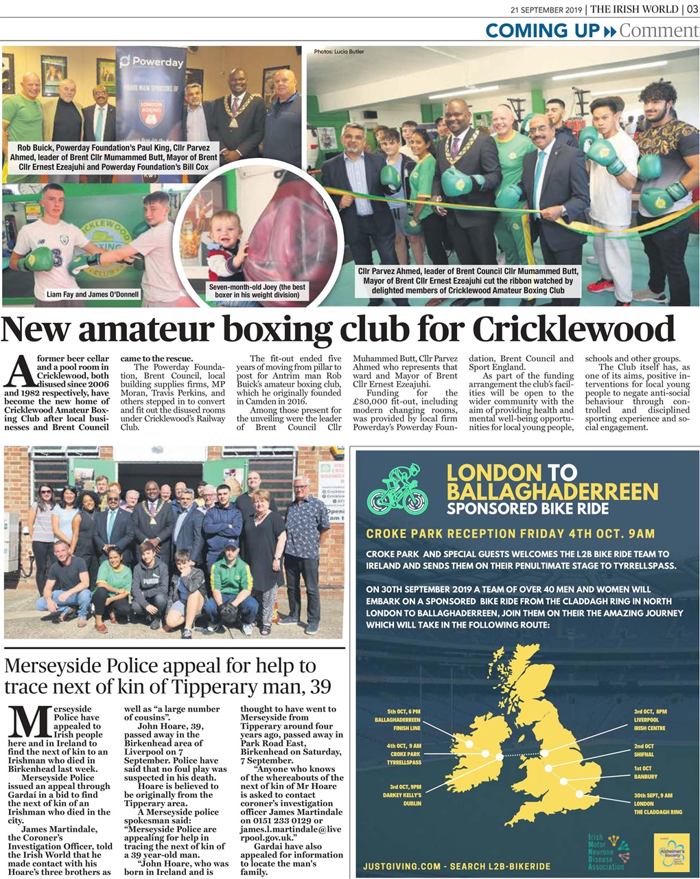 Irish World Preview Pages