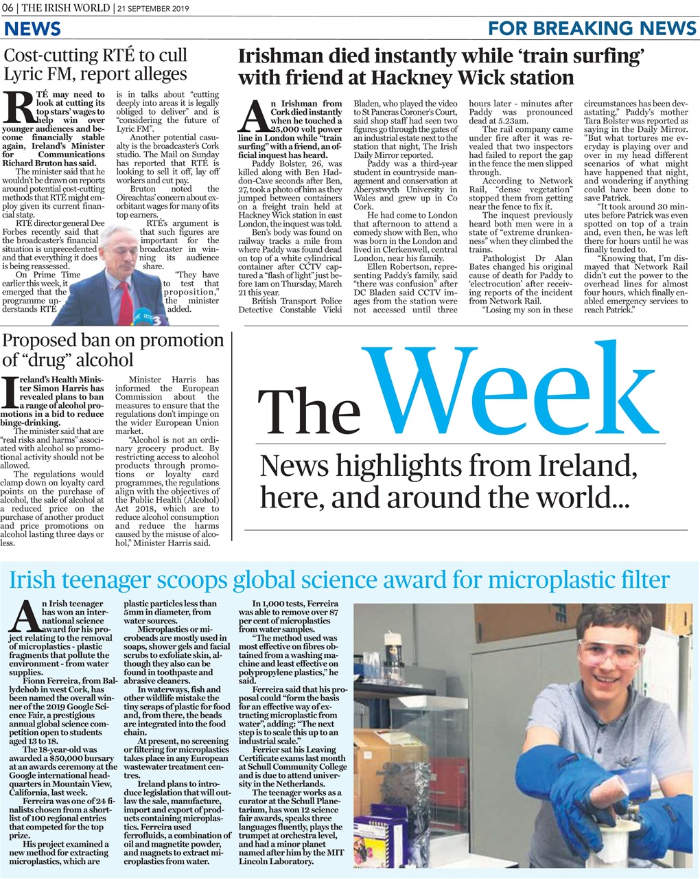 Irish World Preview Pages