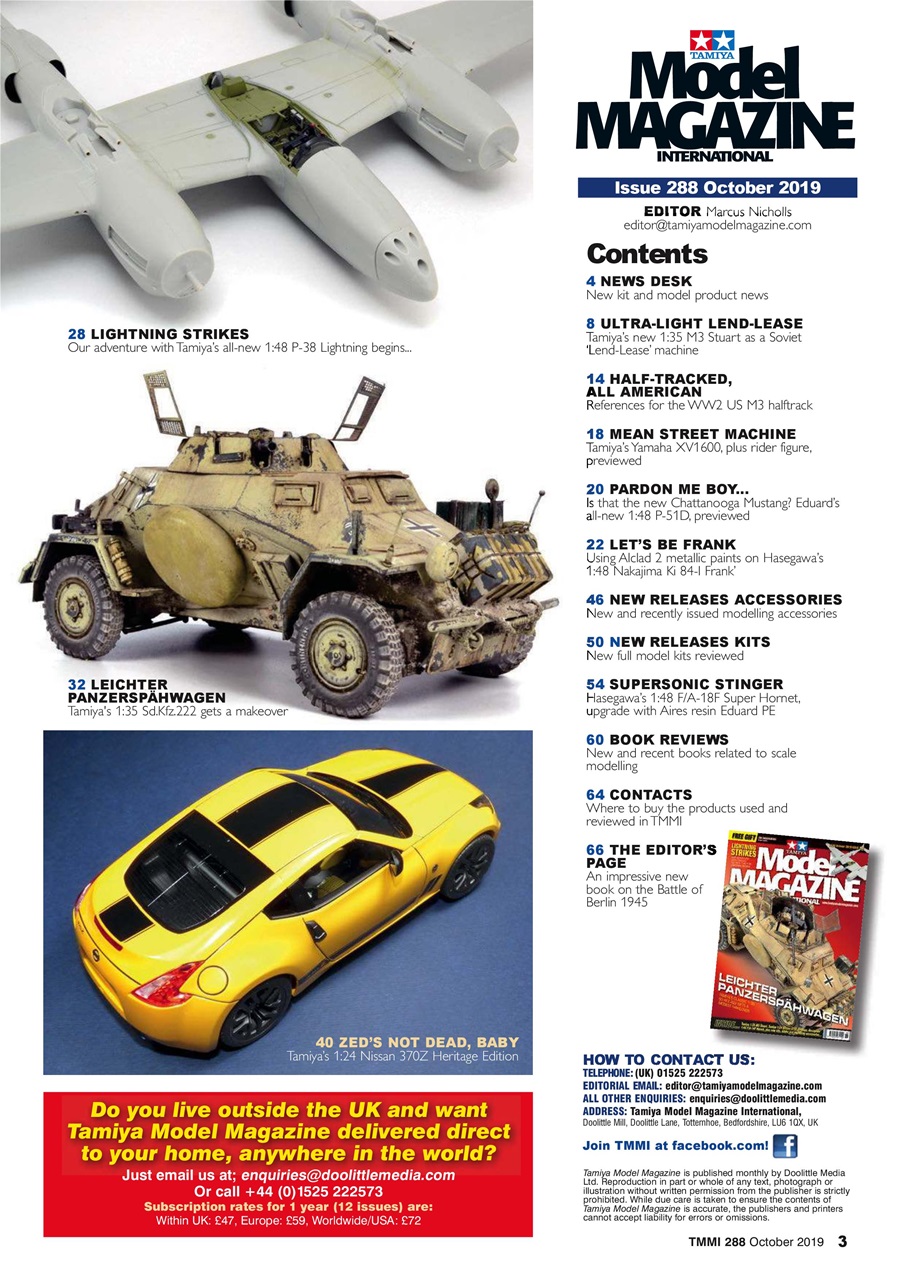 Tamiya Model Magazine Preview Pages