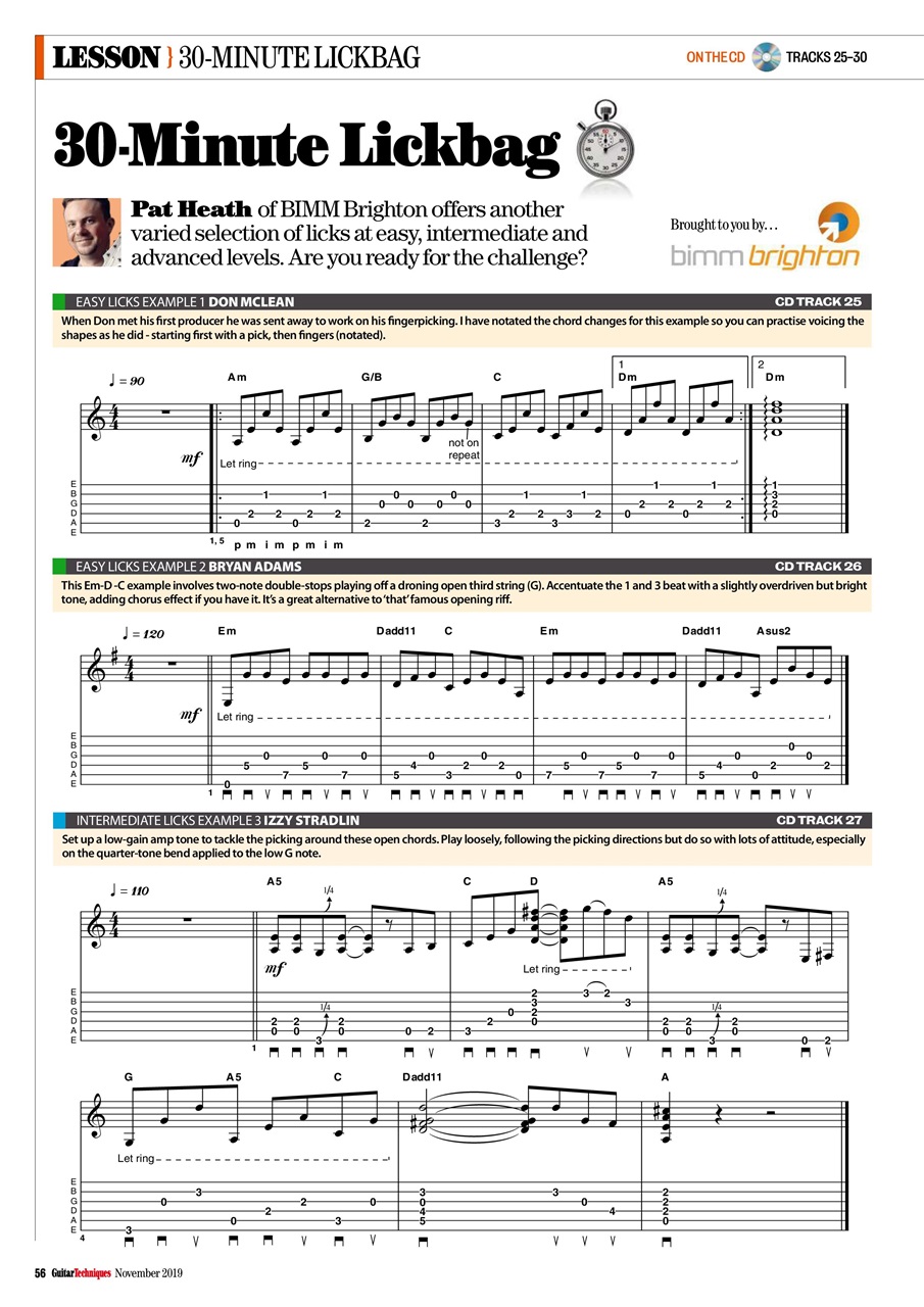Guitar Techniques Preview Pages