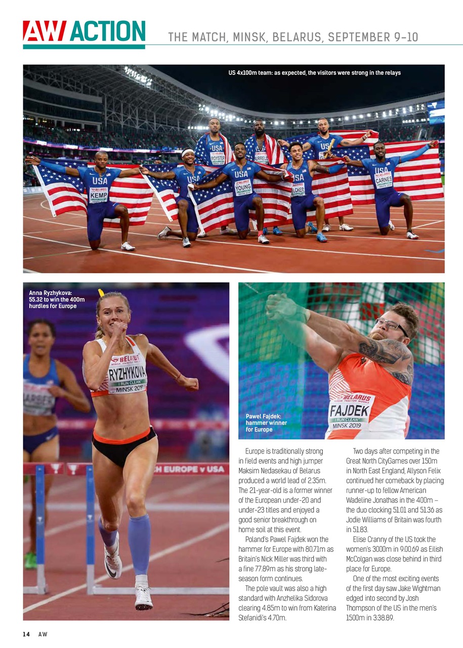 AW – Athletics Weekly Magazine Preview Pages