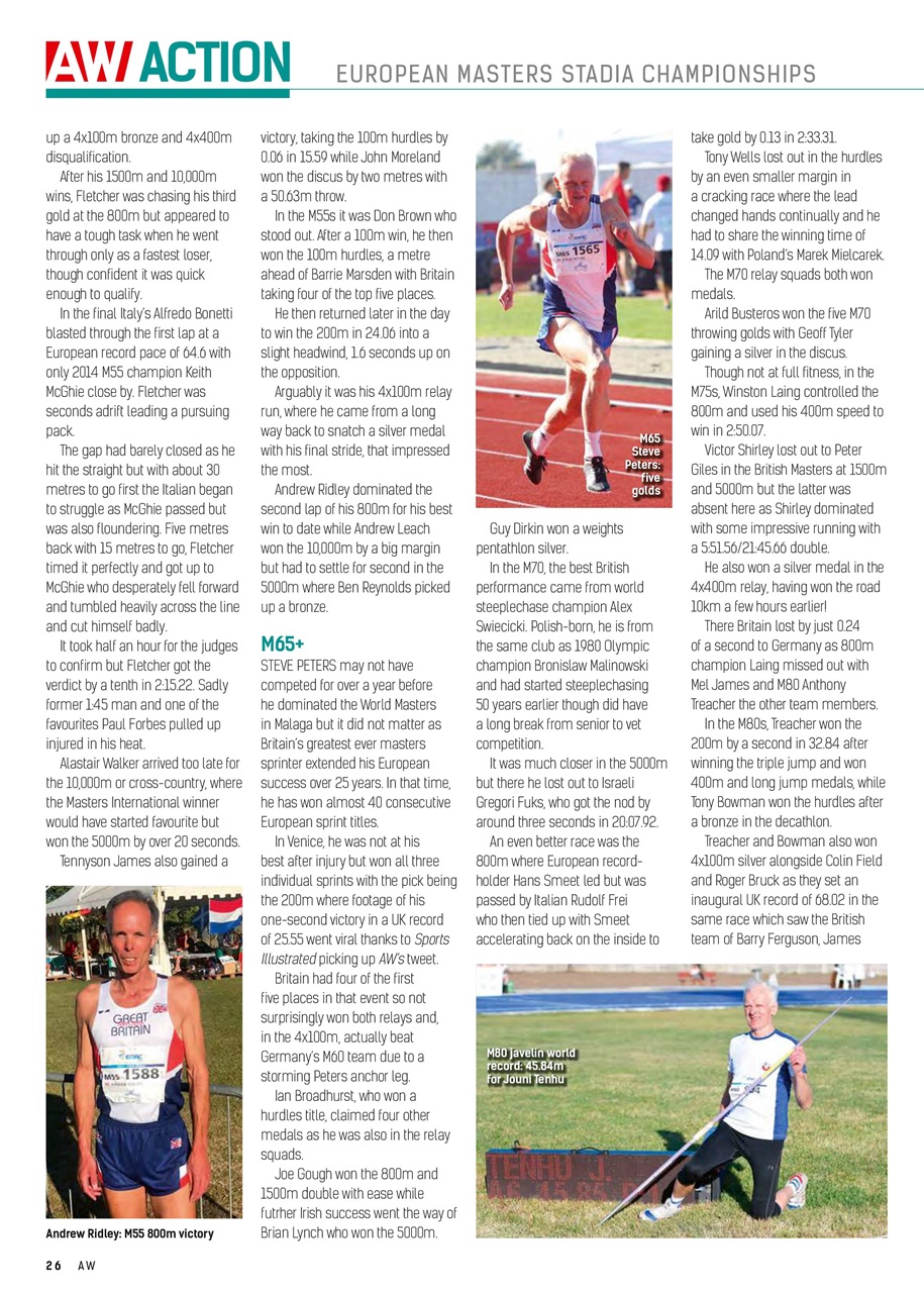 AW – Athletics Weekly Magazine Preview Pages