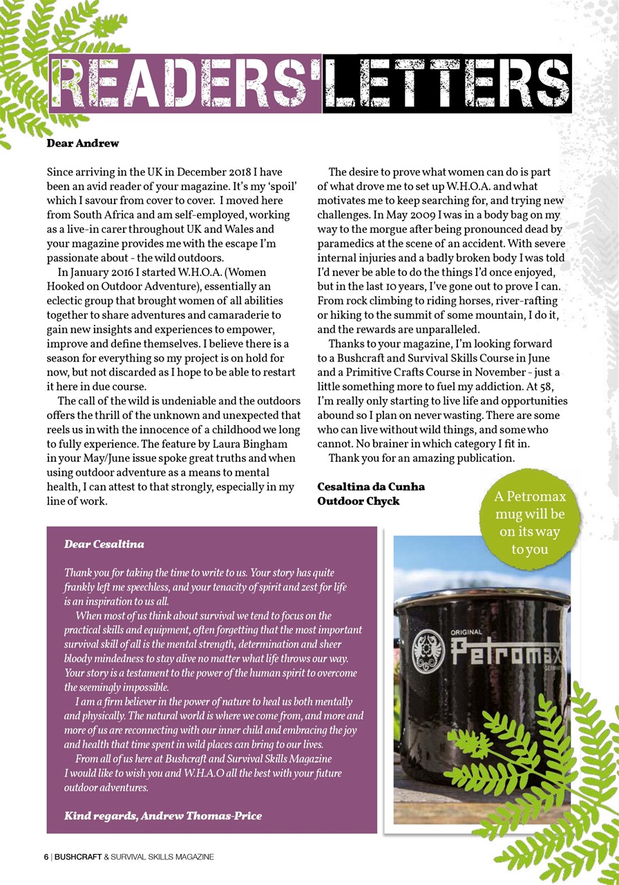 Bushcraft & Survival Skills Magazine Preview Pages