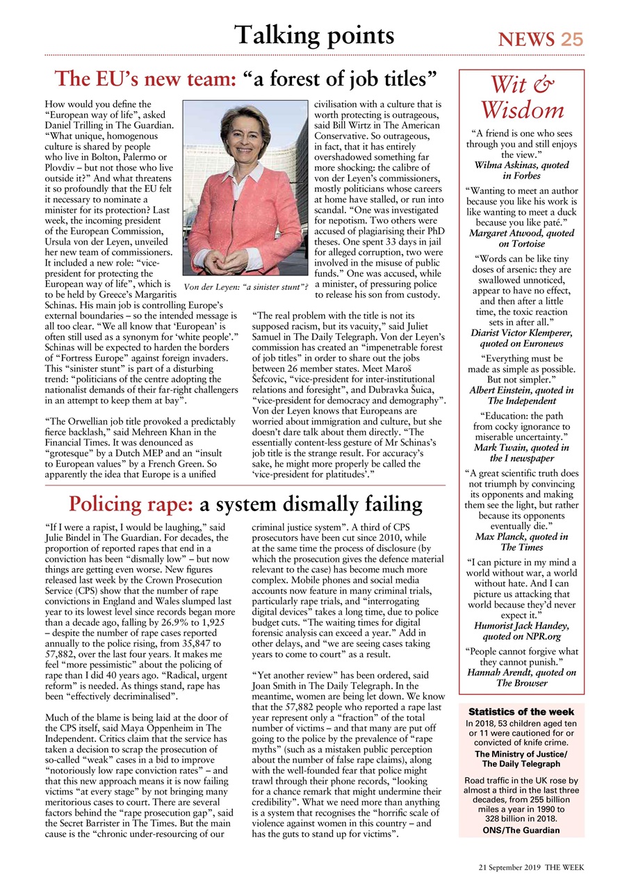 The Week Preview Pages