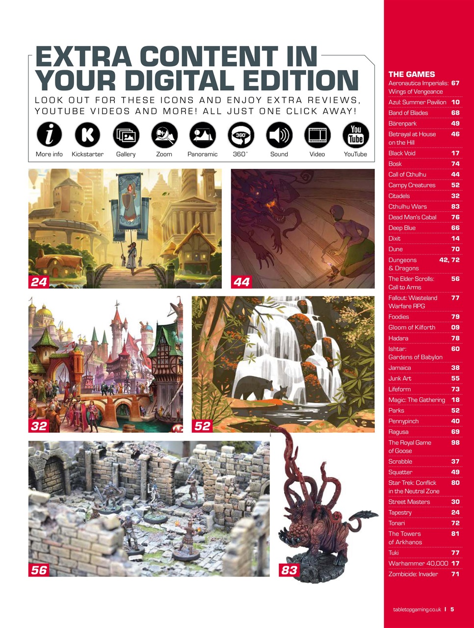 Tabletop Gaming Preview Pages