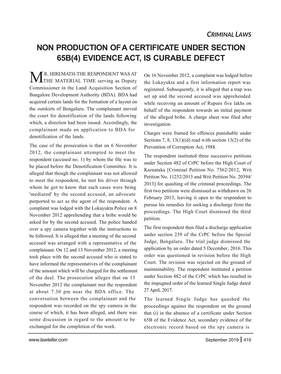 Lawteller – A Legal Awareness Magazine Preview Pages