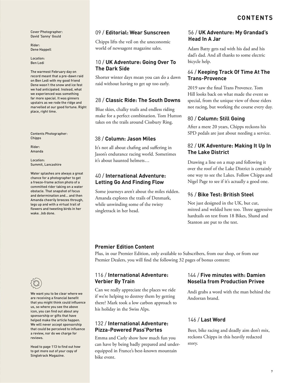 Singletrack Preview Pages