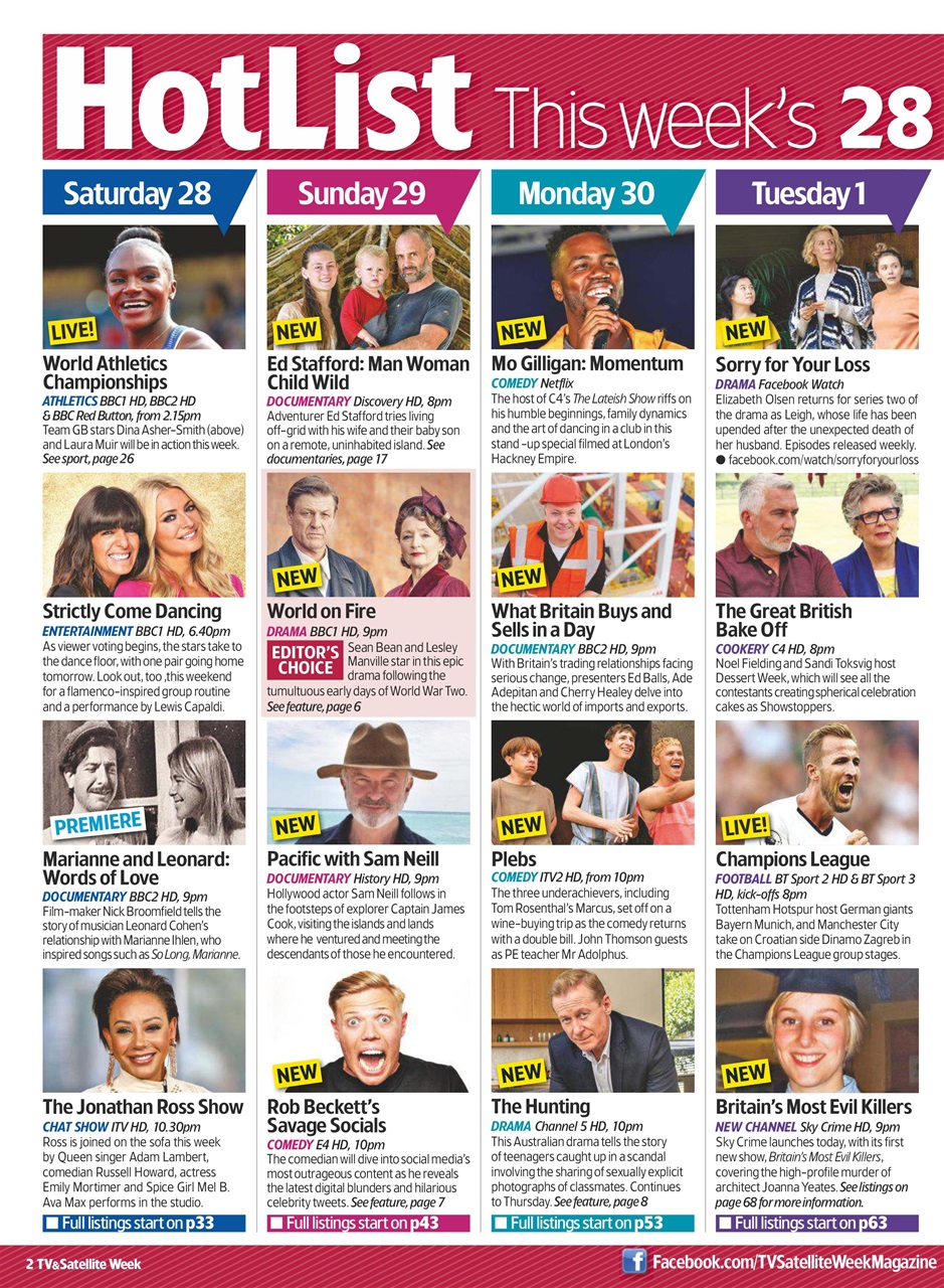 TV & Satellite Week Preview Pages