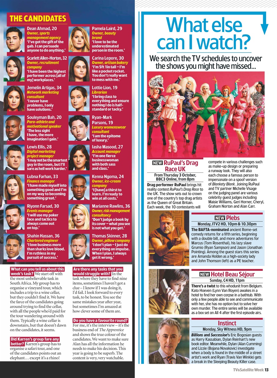 TV & Satellite Week Preview Pages