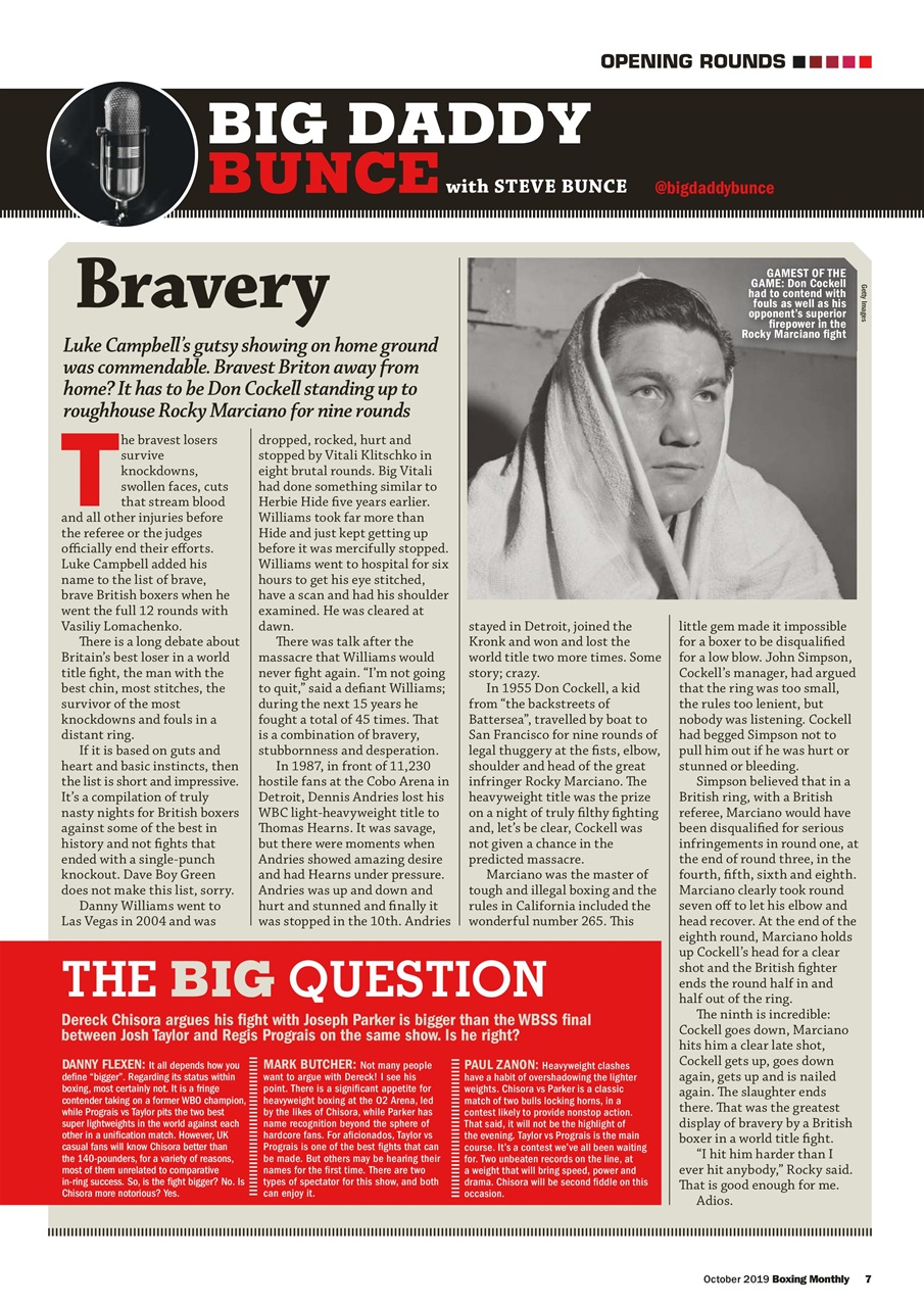 Boxing Monthly Preview Pages