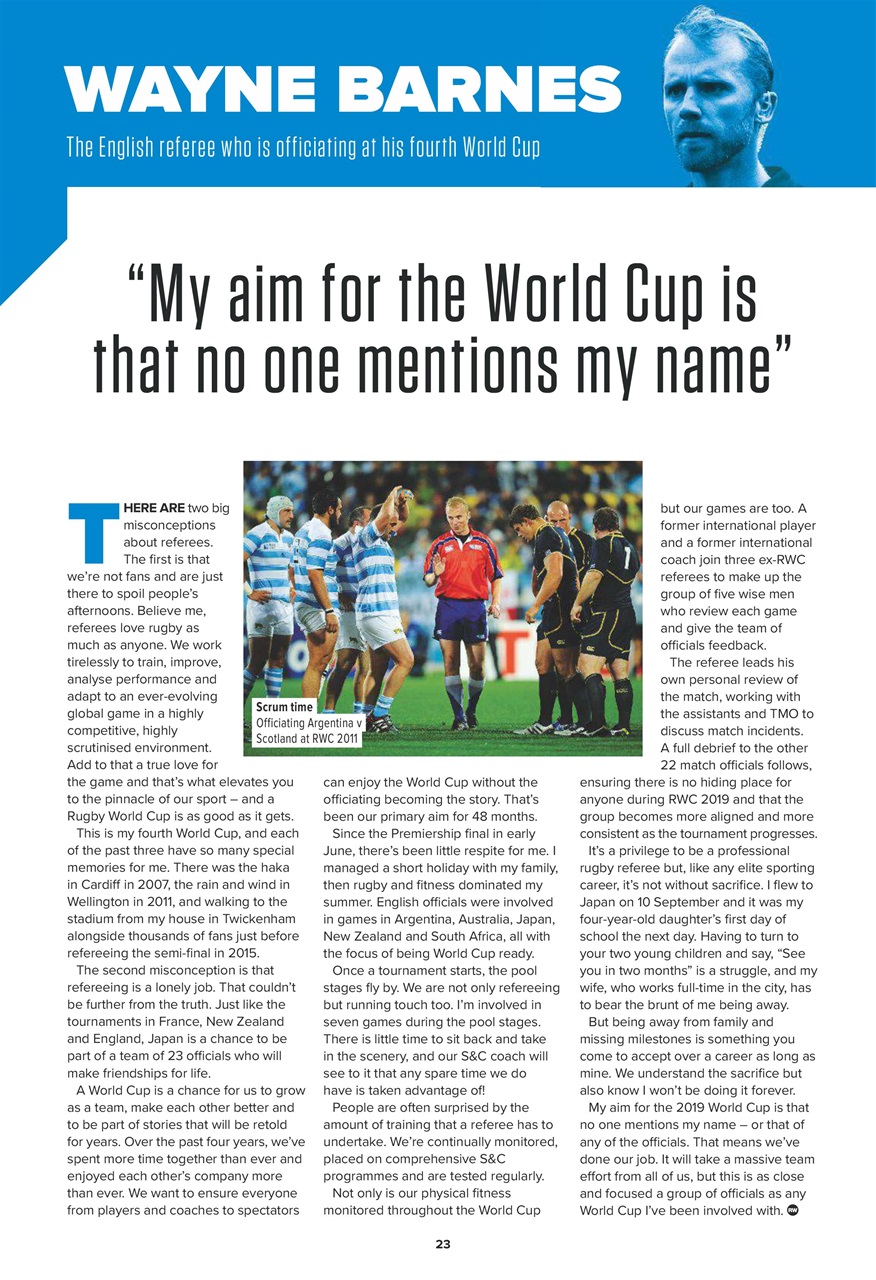 Rugby World Preview Pages