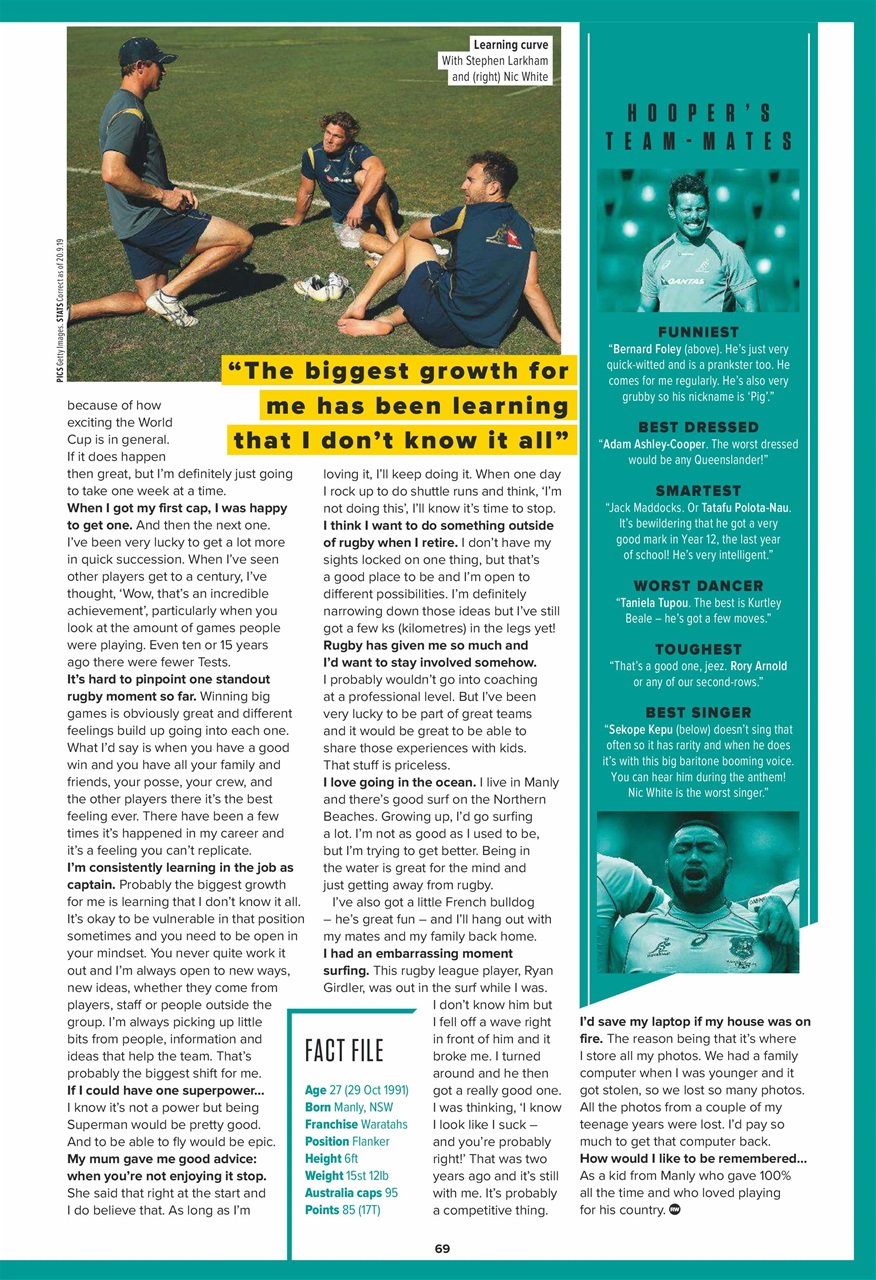 Rugby World Preview Pages