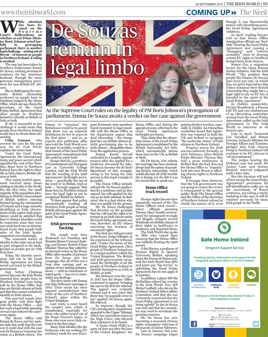 Irish World Preview Pages