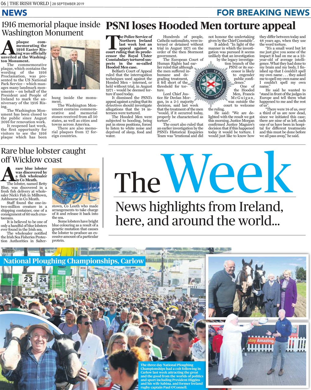 Irish World Preview Pages