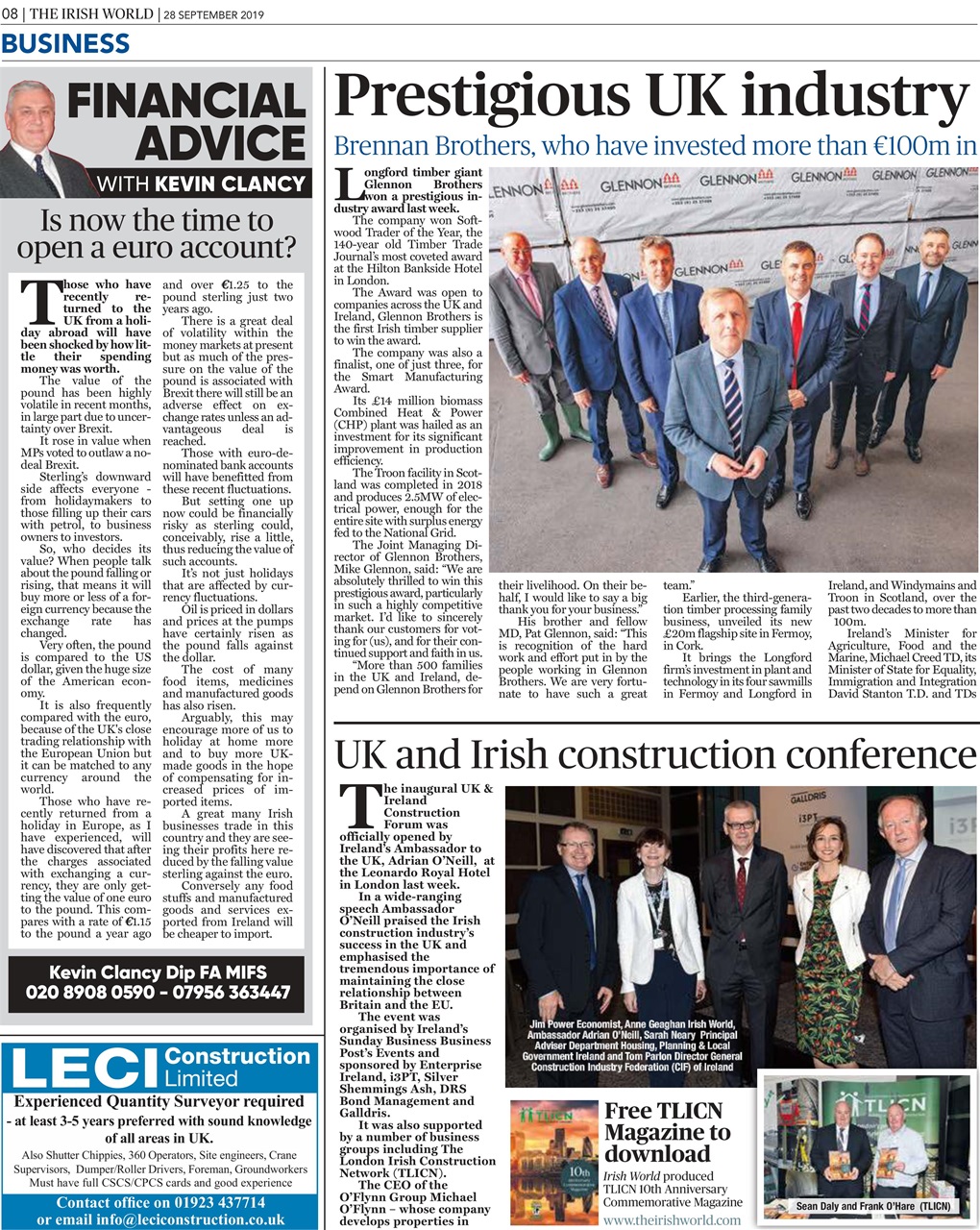 Irish World Preview Pages