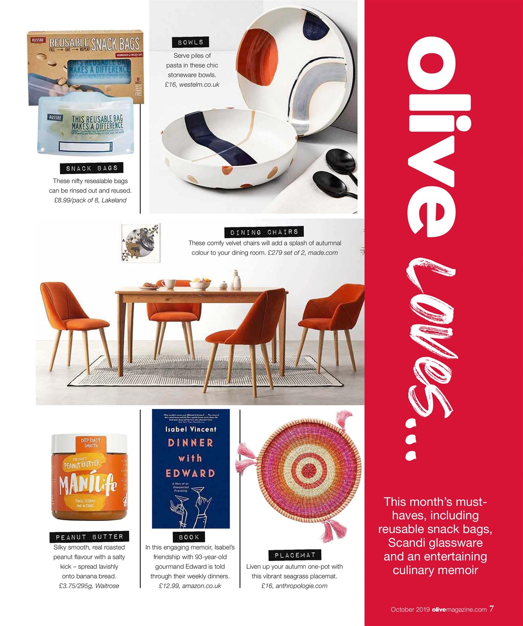 Olive Magazine Preview Pages