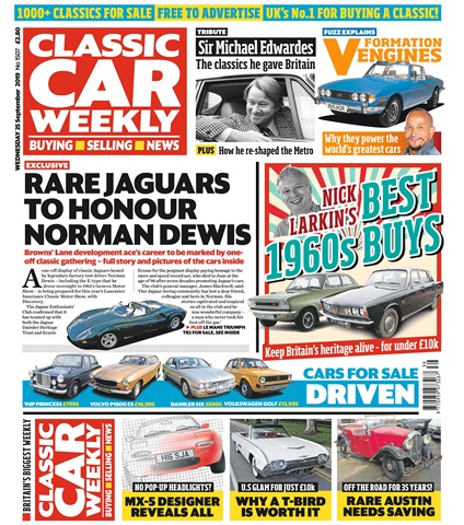 Classic Car Weekly issue 25th September 2019