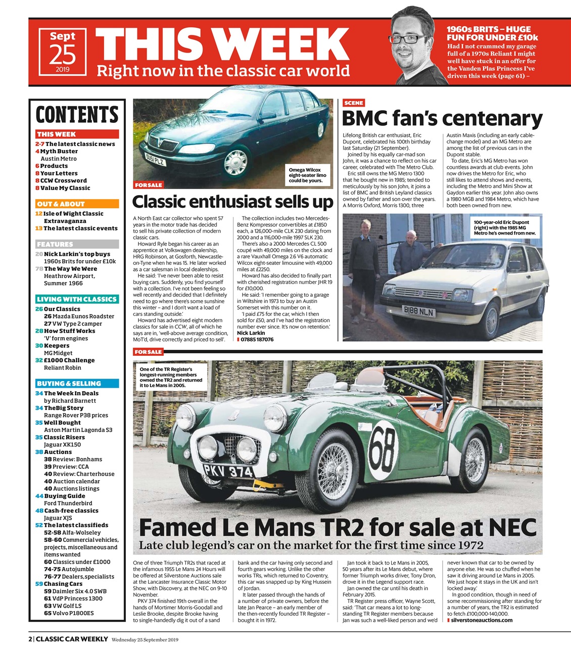 Classic Car Weekly Preview Pages