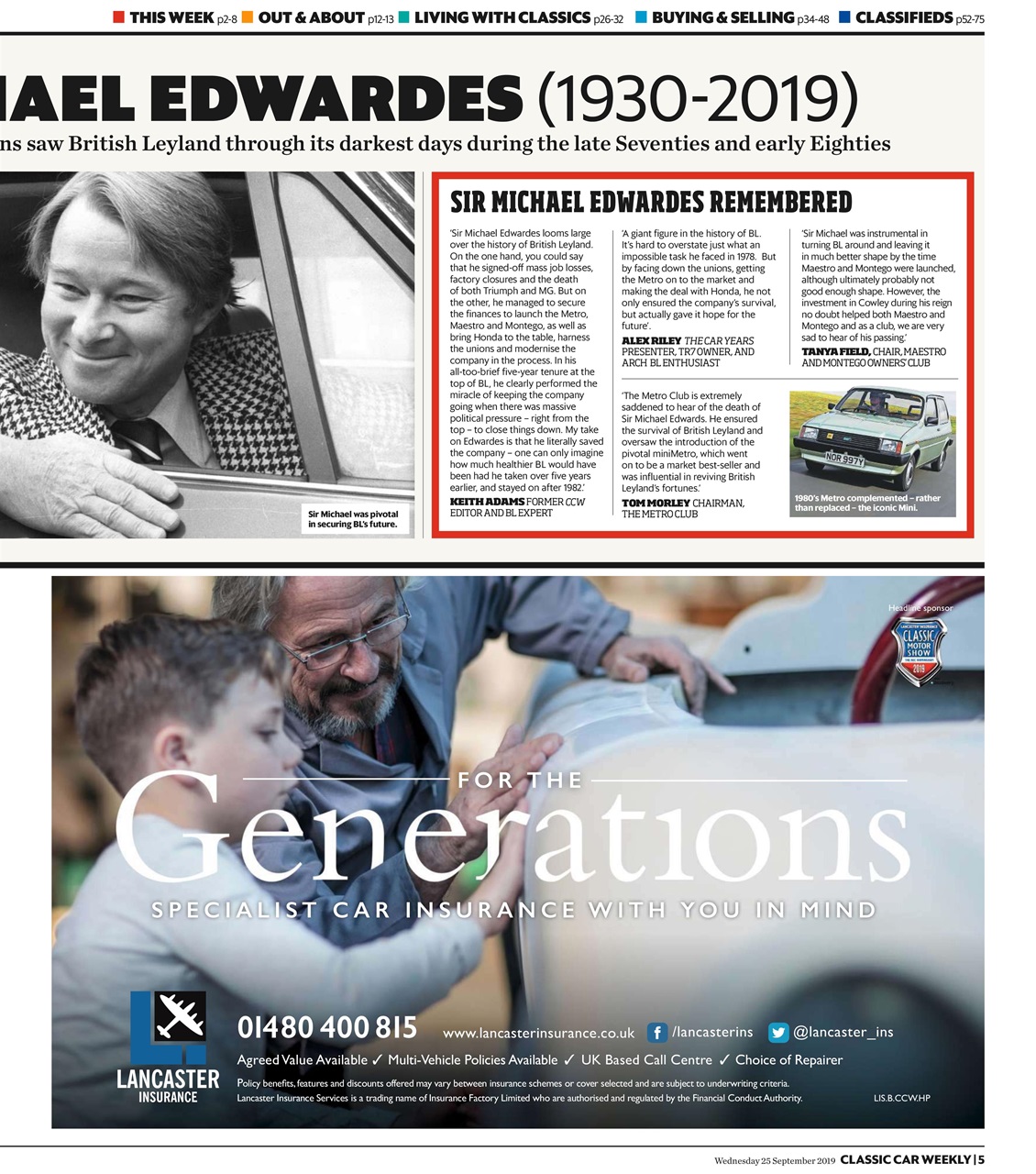 Classic Car Weekly Preview Pages
