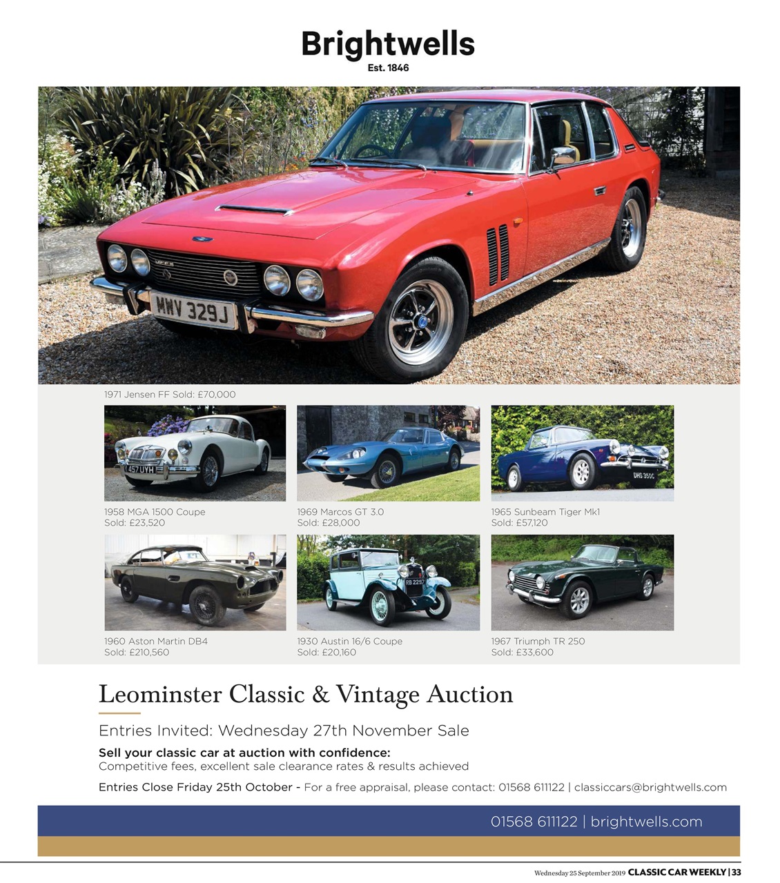 Classic Car Weekly Preview Pages