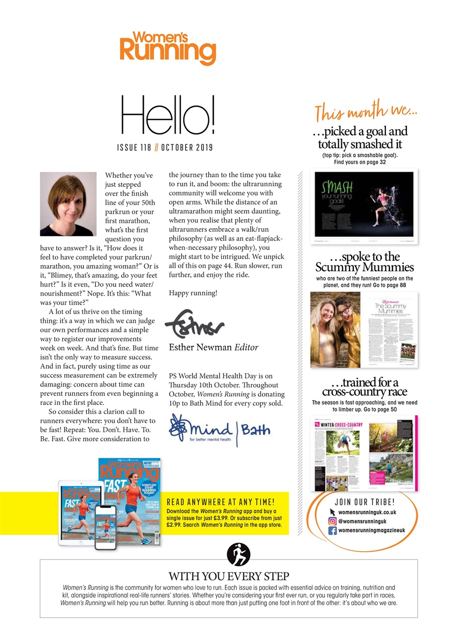 Women’s Running Preview Pages