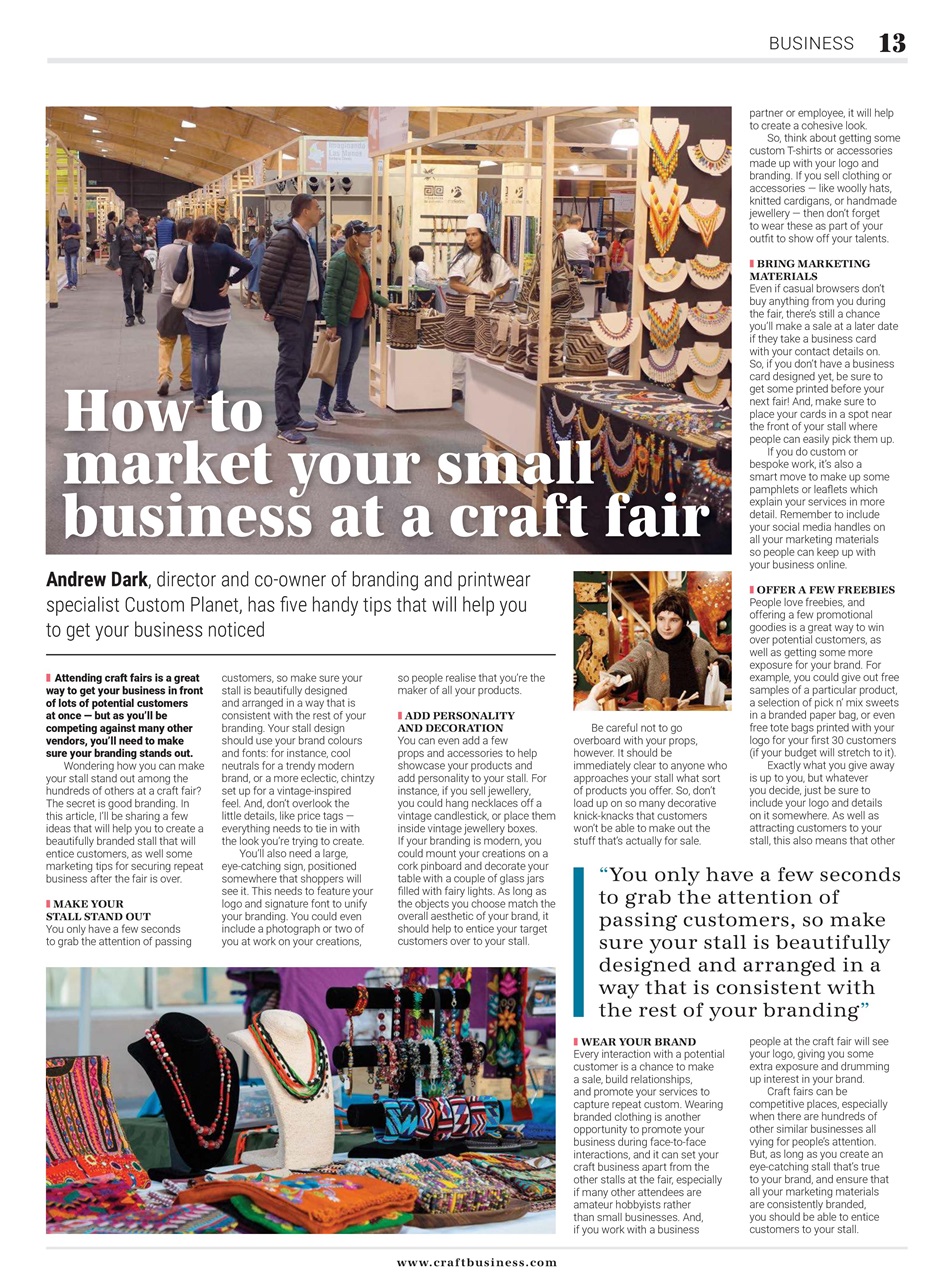 Craft Business Preview Pages