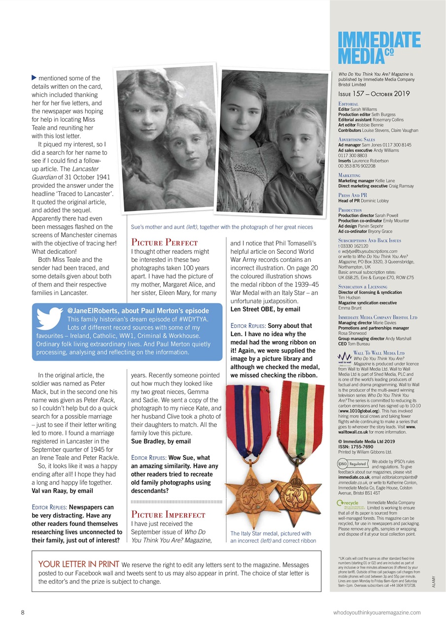 Who Do You Think You Are? Preview Pages