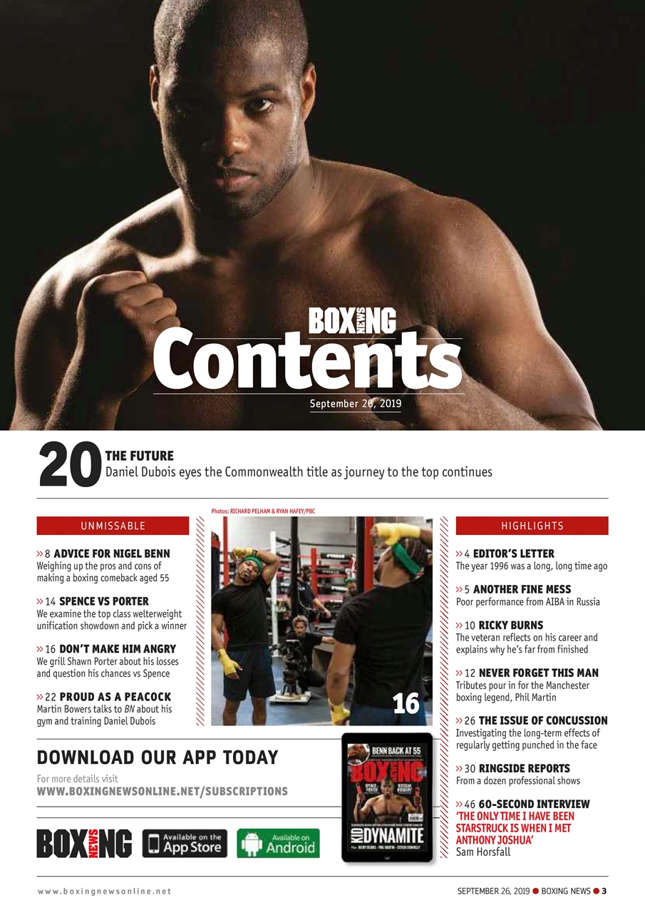 Boxing News Preview Pages