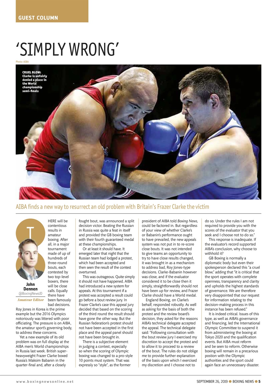 Boxing News Preview Pages