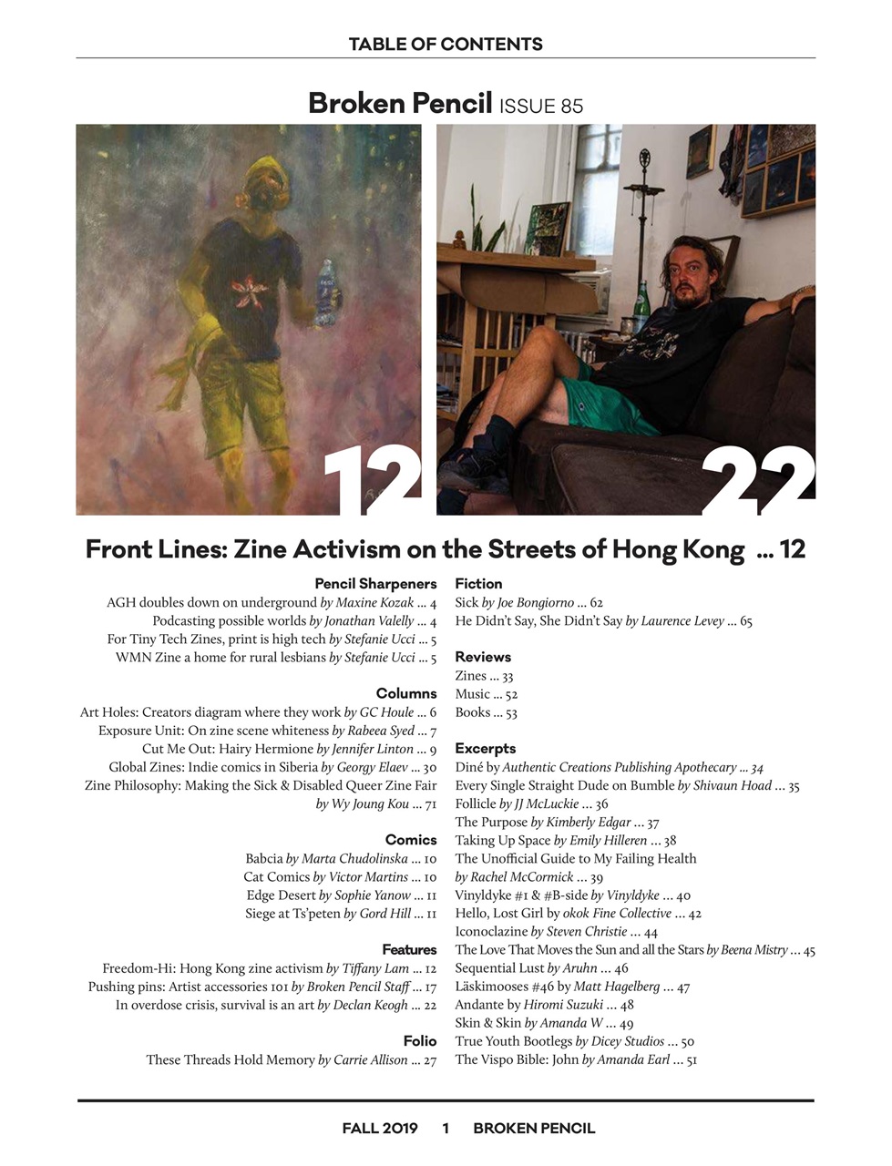 Broken Pencil Preview Pages