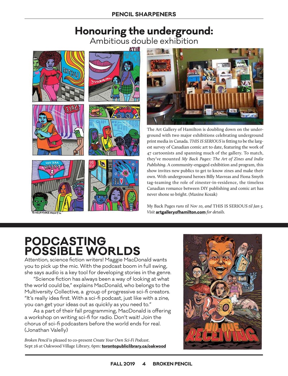 Broken Pencil Preview Pages