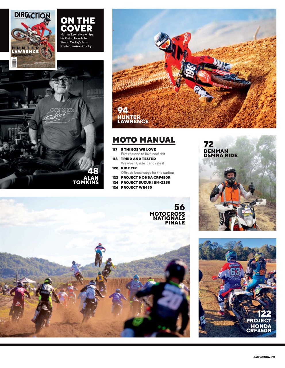 Dirt Action Preview Pages