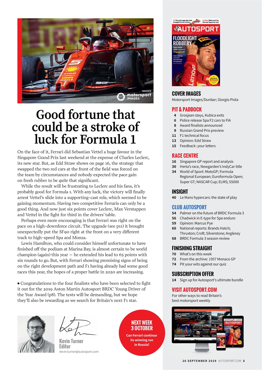 Autosport Preview Pages