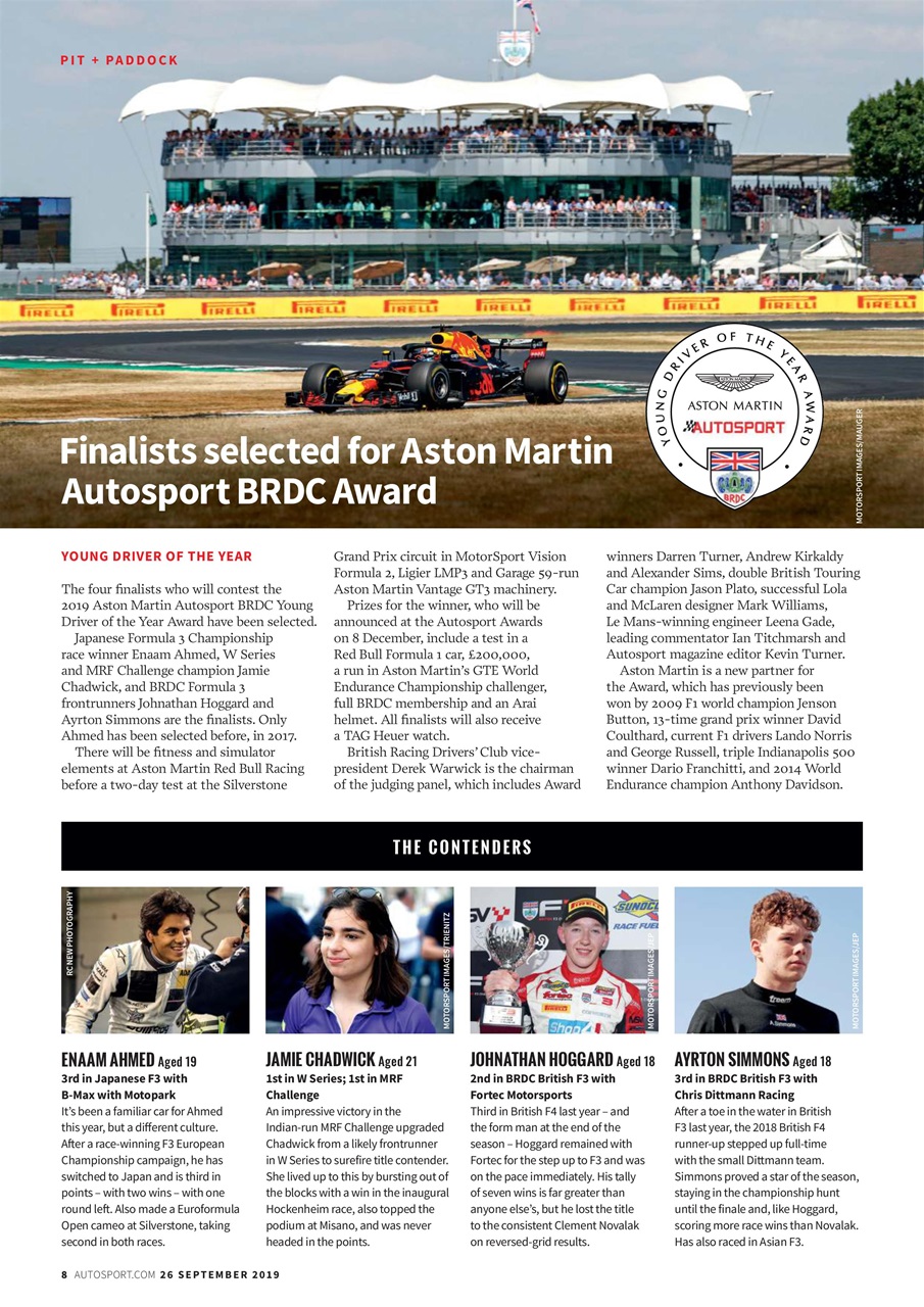 Autosport Preview Pages