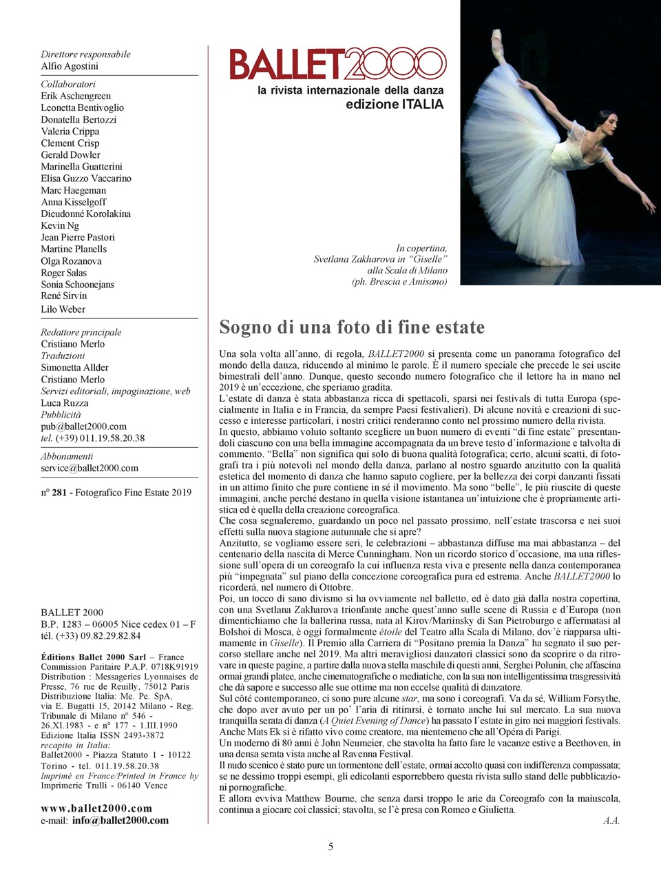 BALLET2000 Edizione Italia Preview Pages