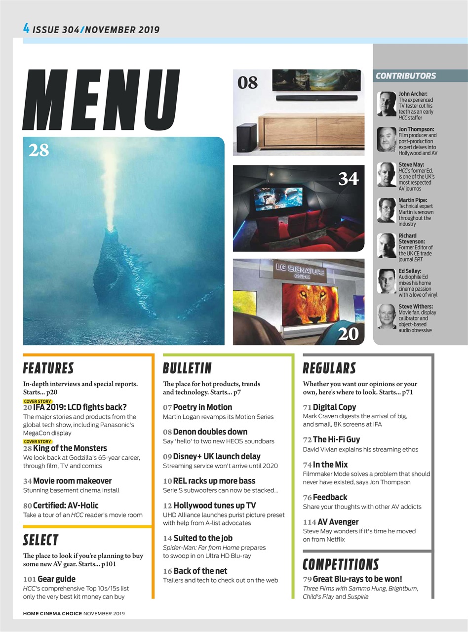 Home Cinema Choice Preview Pages
