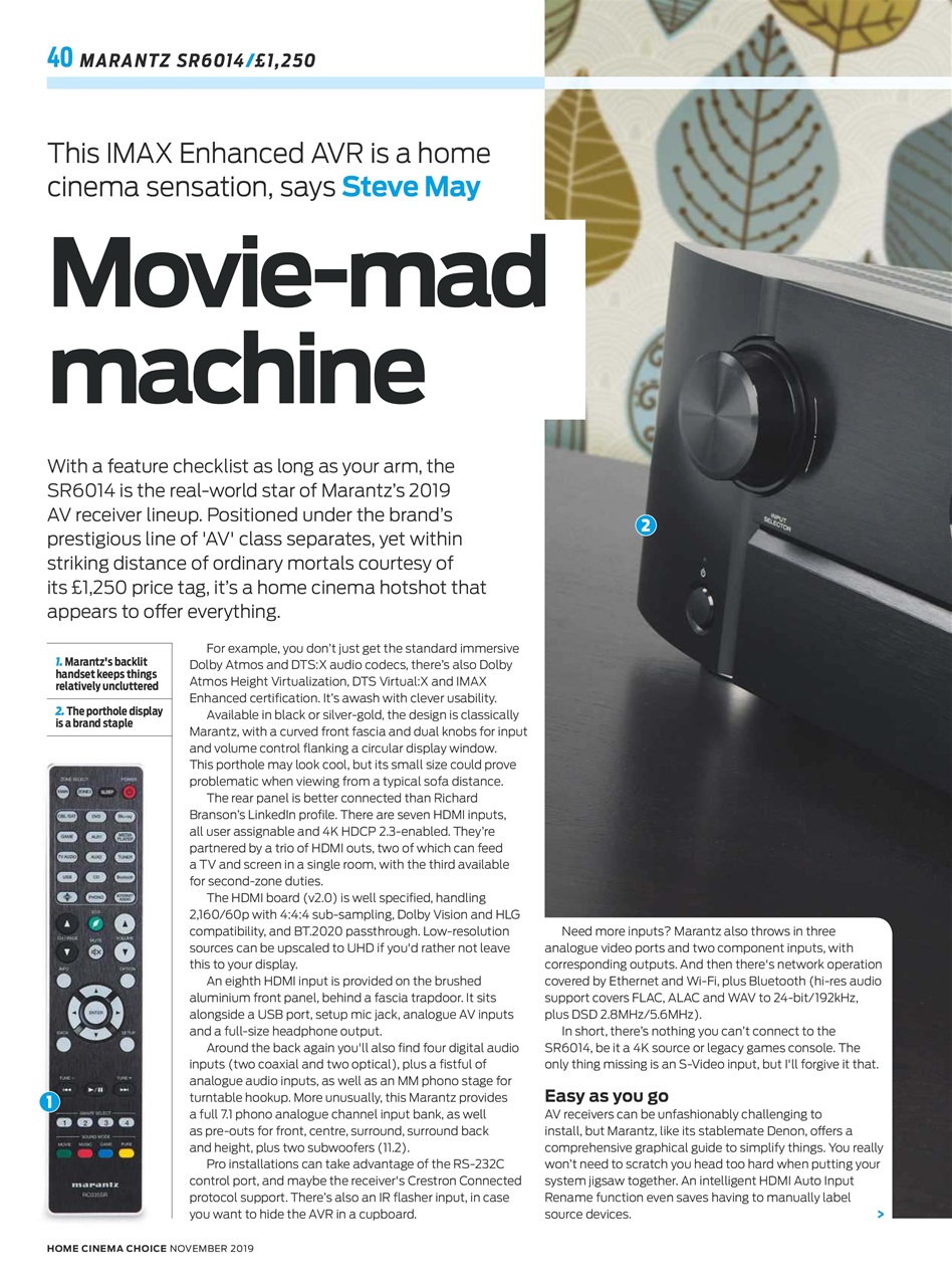 Home Cinema Choice Preview Pages