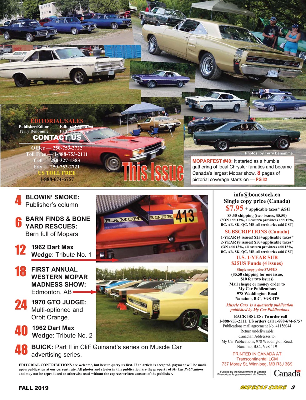 Muscle Cars Preview Pages