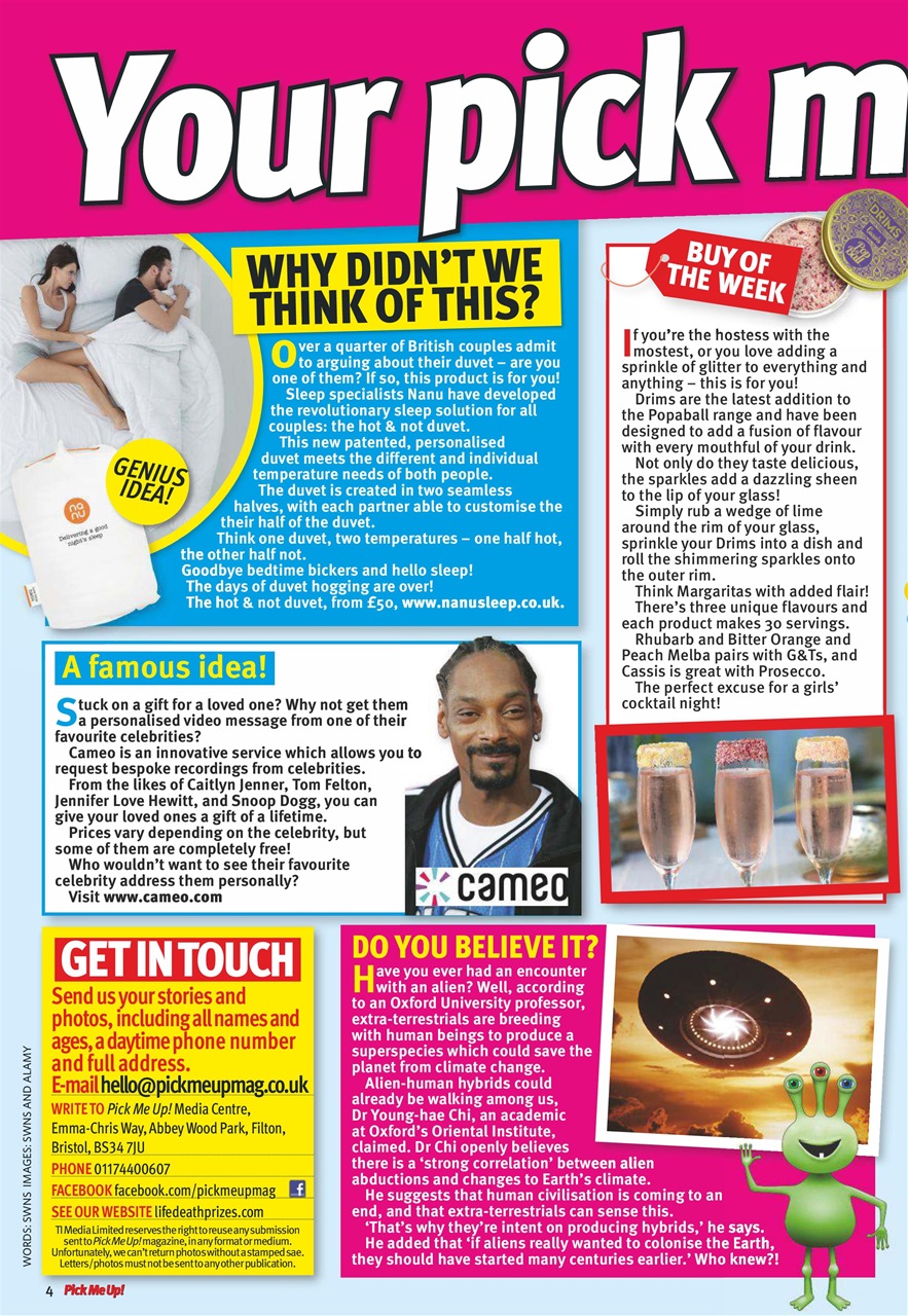 Pick Me Up Preview Pages