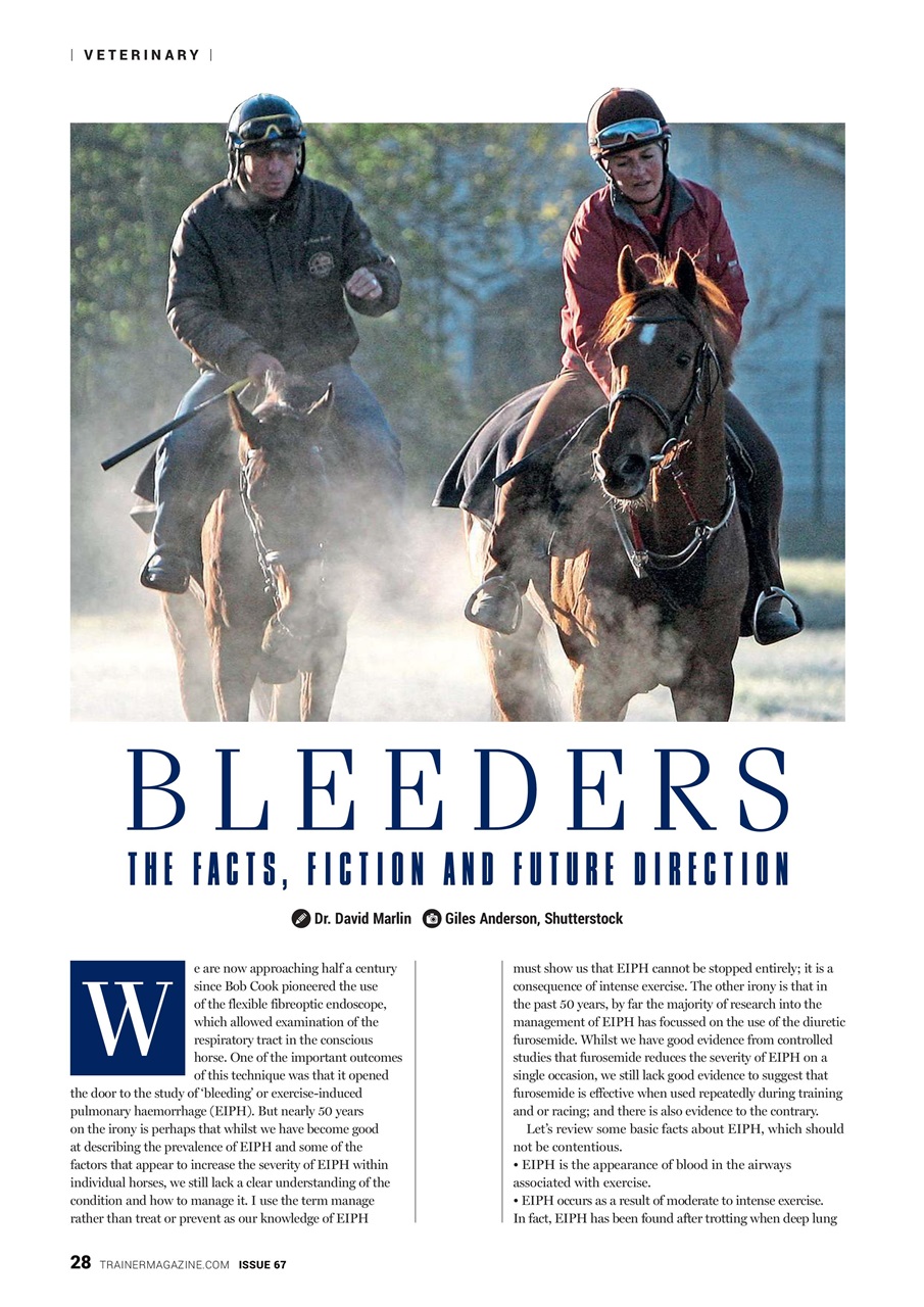 European Trainer Magazine - horse racing Preview Pages