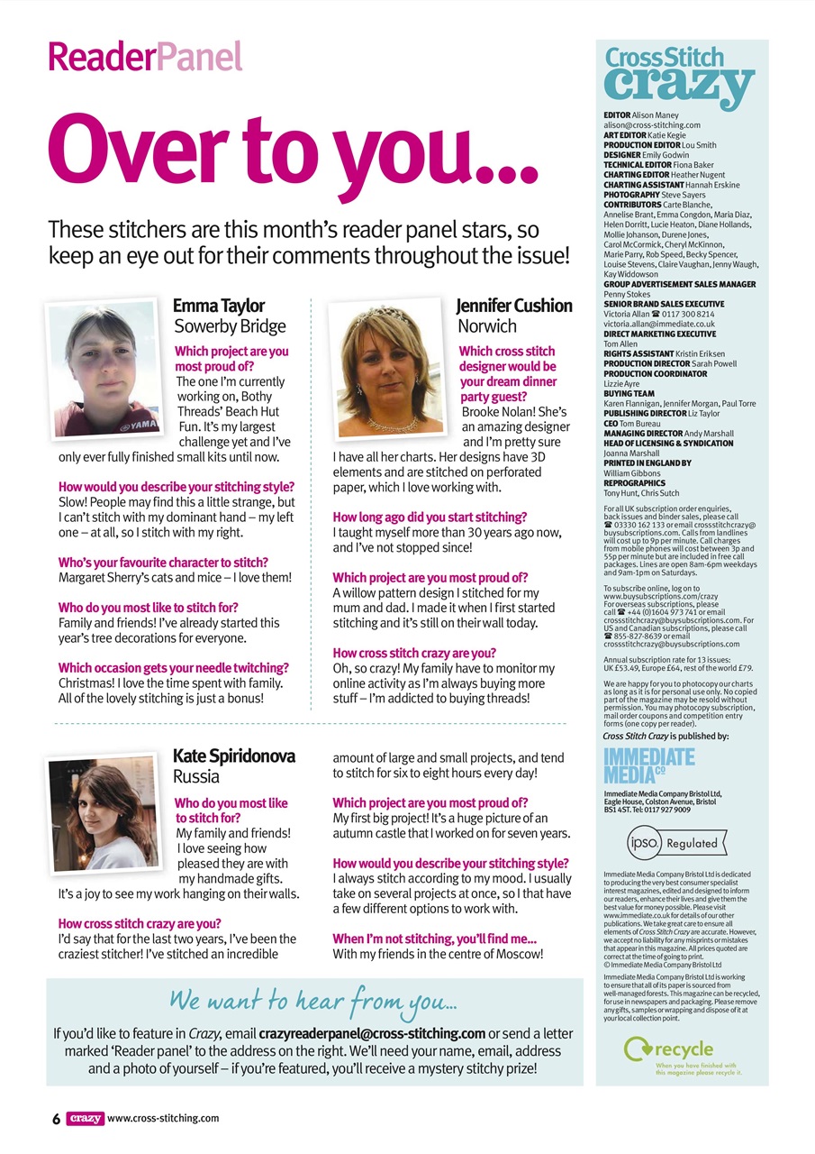 Cross Stitch Crazy Preview Pages