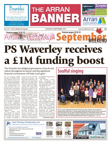 Arran Banner issue 28th September 2019
