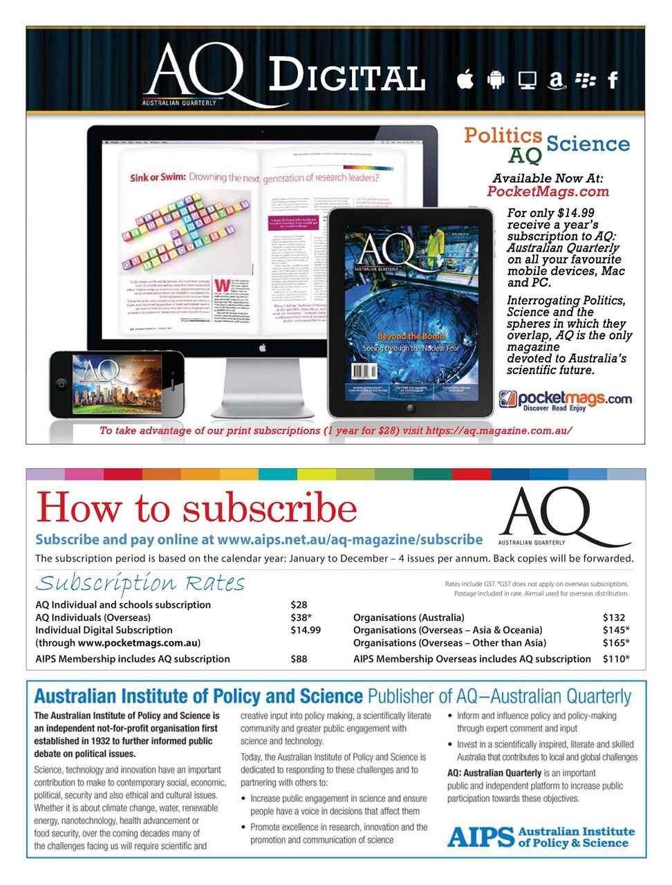 AQ: Australian Quarterly Preview Pages
