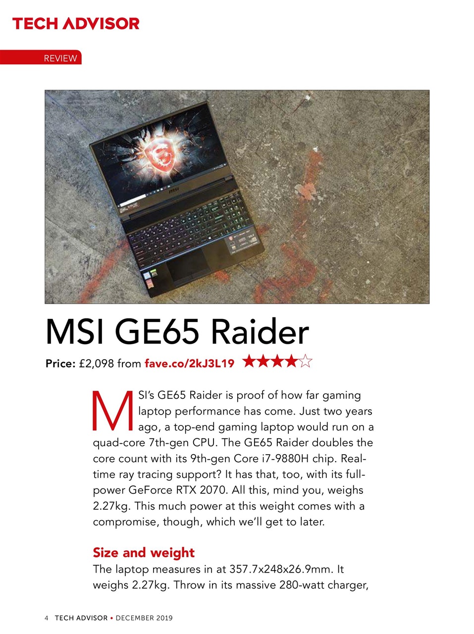 Tech Advisor Preview Pages