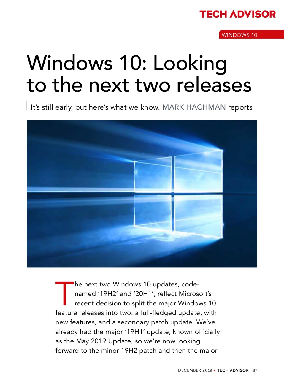 Tech Advisor Preview Pages
